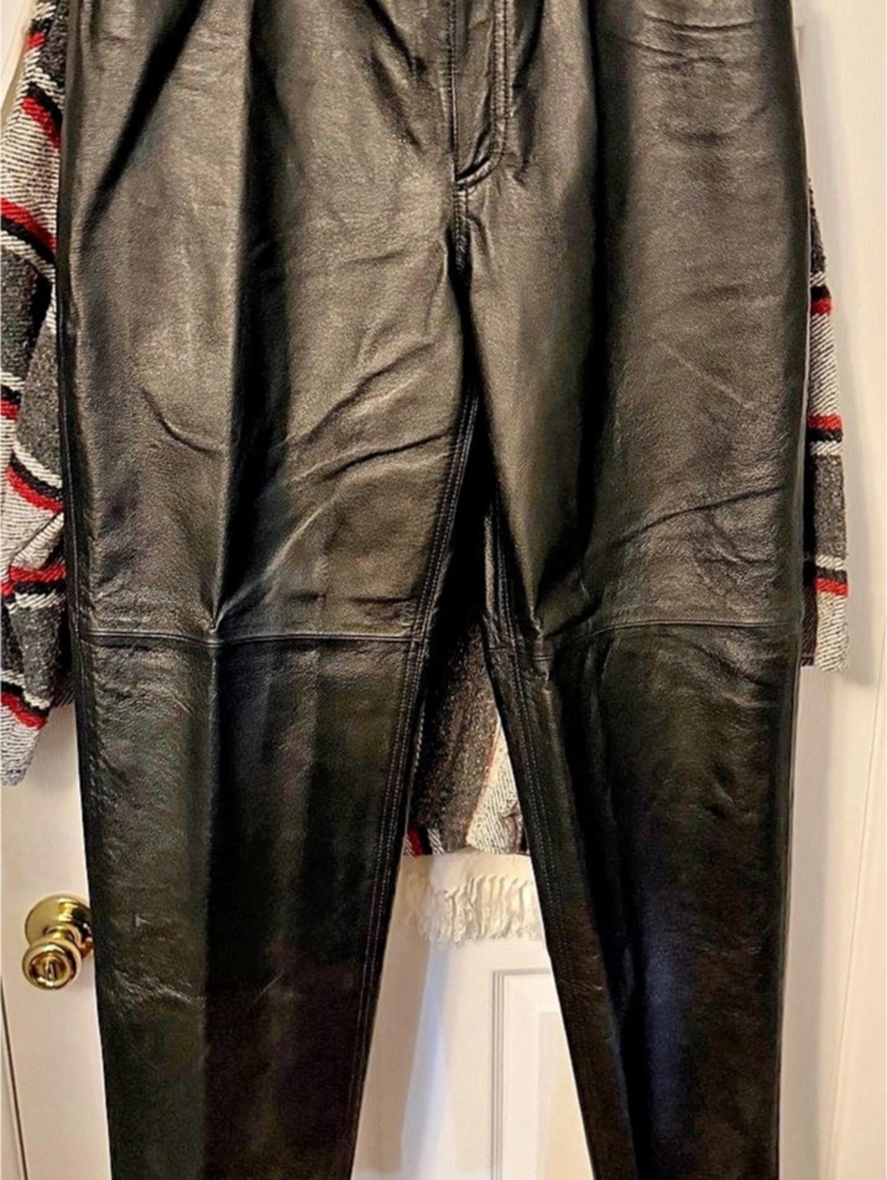 Jeanology Collection Genuine Leather 5-Pocket Pants UNISEX 33” waist/16 Women